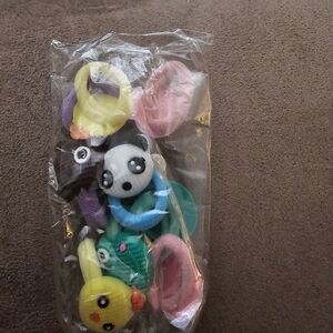 Colorful Animal Hair Ties Set